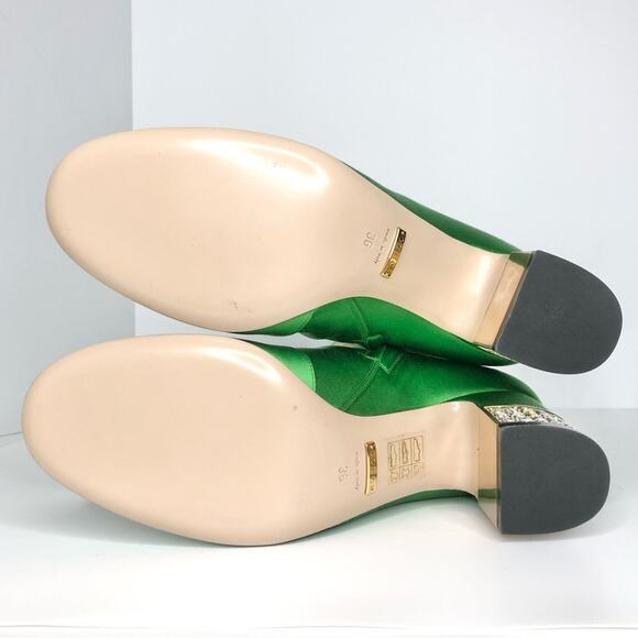 NEW Gucci Candy Dragon Embroidered Bow Crystal Embellished Knee High Boots 36 - Picture 11 of 14